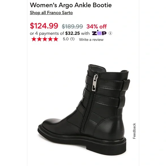 Franco Argo Ankle Bootie size 8 (ALSO FITS 8.5) - Picture 8 of 11